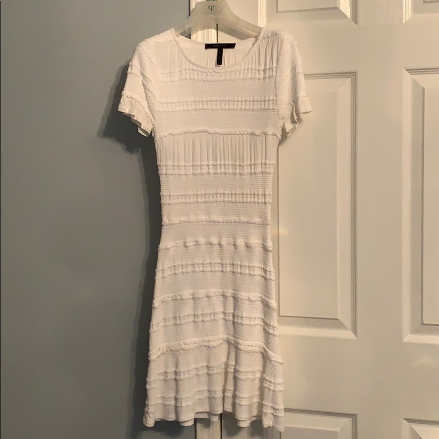 White Knit Bcbg Dress Xs!